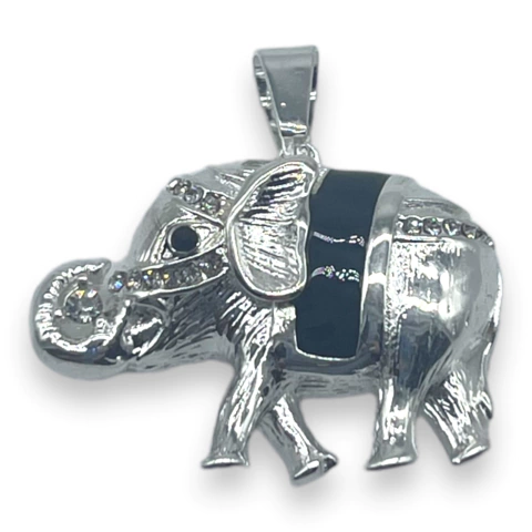 6134 Dije Elefante con Cubic (30 mm) Acero Blanco en internet