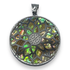 6177-NA Dije de Diseño Con Nácar (46 mm) Acero Quirúrgico - comprar online