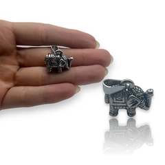 6173 Dije Elefante (18x22 mm) Acero Quirúrgico
