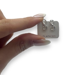 ART 1 Aros Pasantes Infinito -2 Plata 925 - comprar online