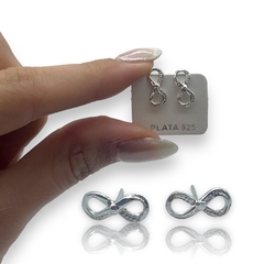 ART 1 Aros Pasantes Infinito -2 Plata 925