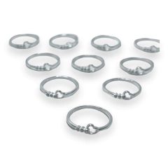 ART-122 Anillo Corazon con Cubics Blancos Plata 925 en internet