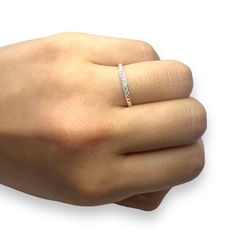ART-121 Anillo Cubics Blancos Plata 925 - Stal Joyas