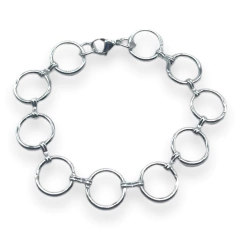 8840-1 Pulsera de Diseño Acero Blanco - comprar online