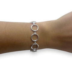 8840-1 Pulsera de Diseño Acero Blanco