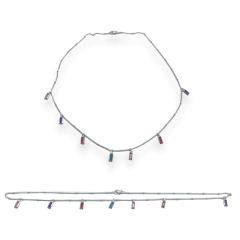 4261-PL Conjunto Piedras Premium Acero Blanco