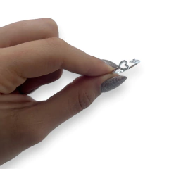 0416 Anillo Corazon Acero Blanco - comprar online
