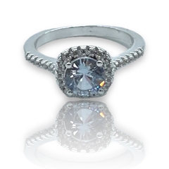 0436 Anillo Premium Ideal Compromiso Acero Blanco - comprar online
