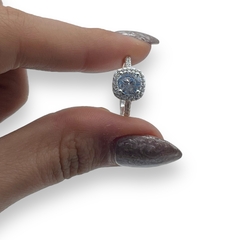 0436 Anillo Premium Ideal Compromiso Acero Blanco en internet
