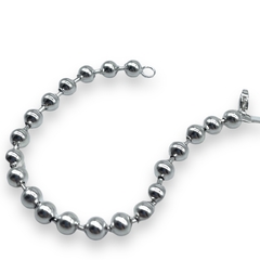 8435-GR Pulsera Bolitas (6 mm) Acero Blanco en internet
