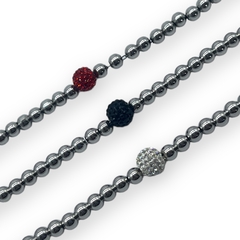CAR-230 Pulsera Bolitas - Variedad de Colores Acero Quirúrgico