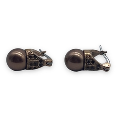 CAR-311 Aros Lady DI con Perla Cobre (10 mm) Acero Quirúrgico Rose - comprar online