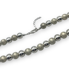 MO-129 Collar Edición Limitada Perlas (50 cm) Plata Italiana en internet