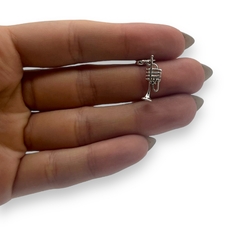 1.2 gr Dije Para Charm Trompeta Plata Italiana - comprar online
