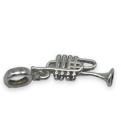 1.2 gr Dije Para Charm Trompeta Plata Italiana en internet