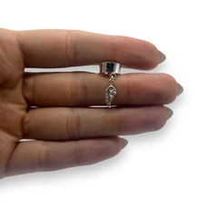 1 gr Aro Cuff Pluma Colgante Plata 925