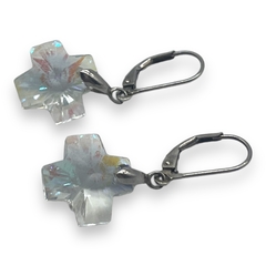 3.3 gr Aros Colgantes Cruces Aurora Boreal Plata Italiana en internet