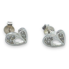 SIN-36 Aros Corazon - Últimas Unidades Plata Italiana - comprar online