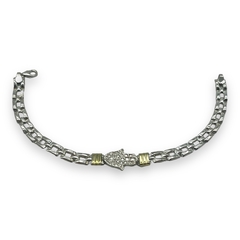 VI-PU -14 Pulsera Mano de Fátima Plata y Oro en internet