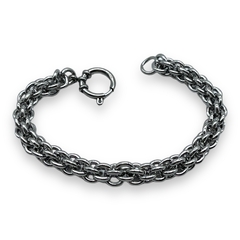 CAR-525 Pulsera Entretejida Cierre Marinero (8MM) Acero Quirúrgico