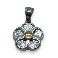CAR-515CH Dije Flor (16mm) Acero Quirúrgico Rose - comprar online