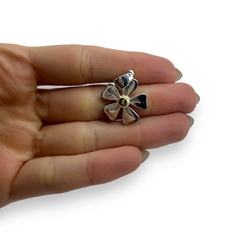 DI-RU 391 Dije Flor (21 mm) Plata y Oro - comprar online