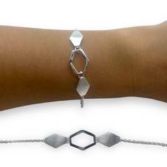 6.3 gr Pulsera de Diseño Plata Italiana