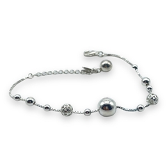 4.7 gr Pulsera Bolitas Premium (6mm) Plata Italiana - comprar online