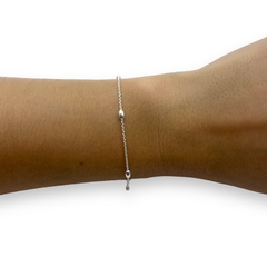 1.9 gr Pulsera Bolitas (4 mm) Plata Italiana - Stal Joyas