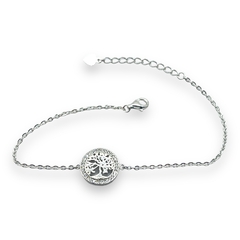 3 gr Pulsera Arbol de la Vida con Cubics Plata Italiana en internet