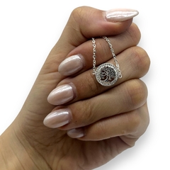 3 gr Pulsera Arbol de la Vida con Cubics Plata Italiana