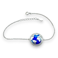4.6 gr Pulsera Mundo - Últimas Unidades Plata Italiana - comprar online