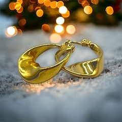 3604 Aros Argollas de Diseño Acero Dorado