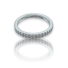 0447 Anillo Finito Cubics - Ideal Compromiso Acero Blanco (SIN ESTUCHE) en internet