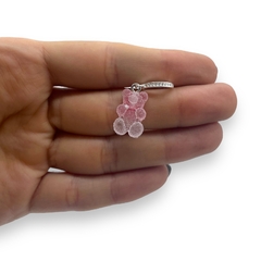 Aro Oso Osito Yummy Gummy Bear Argolla (X 1 Unidad) Plata Italiana - Stal Joyas