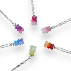 Conjunto Osito Yummy Gummy Bear + Cadena (40-45 cm) Plata 925