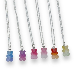 Conjunto Osito Yummy Gummy Bear + Cadena (40-45 cm) Plata 925 - comprar online