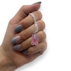 Conjunto Osito Yummy Gummy Bear + Cadena (40-45 cm) Plata 925 - comprar online