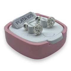 ART-1000 Abridores con Cubics Blancos (6 mm) Plata 925 - comprar online