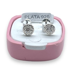 ART-1000 Abridores con Cubics Blancos (6 mm) Plata 925