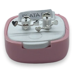 ART-1000 Abridores Corazones Trepadores (11x4 mm) Plata 925