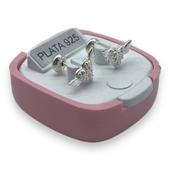 ART-1000 Abridores Corazones con Alas (6 mm) Plata 925 - comprar online