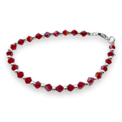 VOL-100-1 Pulseras Cristal de Roca - Variedad de Colores Acero Blanco - comprar online