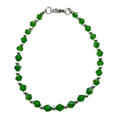 VOL-100-1 Pulseras Cristal de Roca - Variedad de Colores Acero Blanco - Stal Joyas