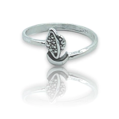 ART-136 Anillo Plantea y Luna Plata 925 - comprar online