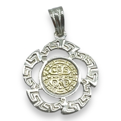 NAR-37 Dije San Benito (25 mm) Plata y Oro