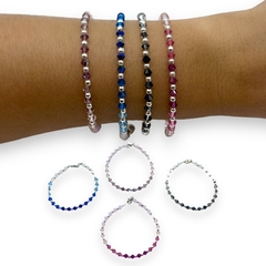 SWA 26 Pulseras Edición Especial Degrade - Variedad de Colores Plata Italiana