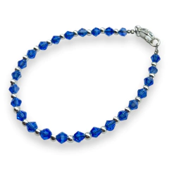 VOL-100-1 Pulseras Cristal de Roca - Variedad de Colores Acero Blanco en internet