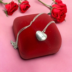 ART-144 Dije Corazón Inflado (SIN CADENA) Plata 925