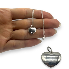ART-144 Dije Corazón Inflado (SIN CADENA) Plata 925 - comprar online